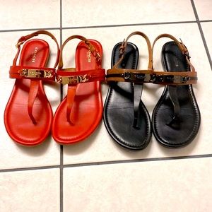 Coach sandals-2 pair. Size 8.